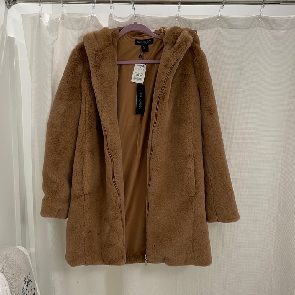 Rachel Zoe Brown Fur Jacket